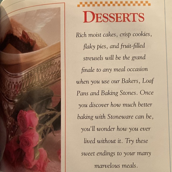 COOKBOOK PAMPERED CHEF STONEWARE EXCELLENT CONDITION - Picture 5 of 8